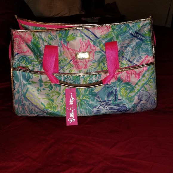 lilly pulitzer bohemian queen suitcase